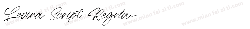Lovina Script Regula字体转换